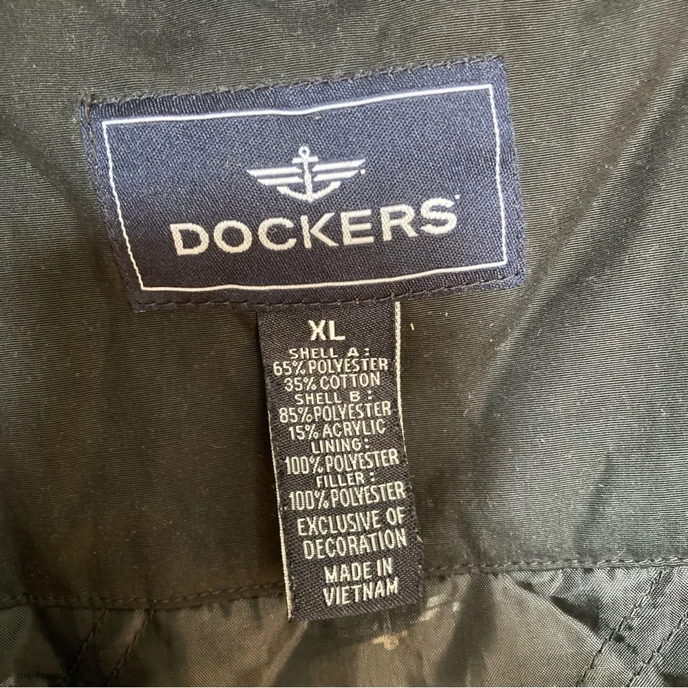 Dockers Barn Jacket Chore Coat Field Coat Men’s XL Sherpa-lined Collar Black Tan - Picture 3 of 15